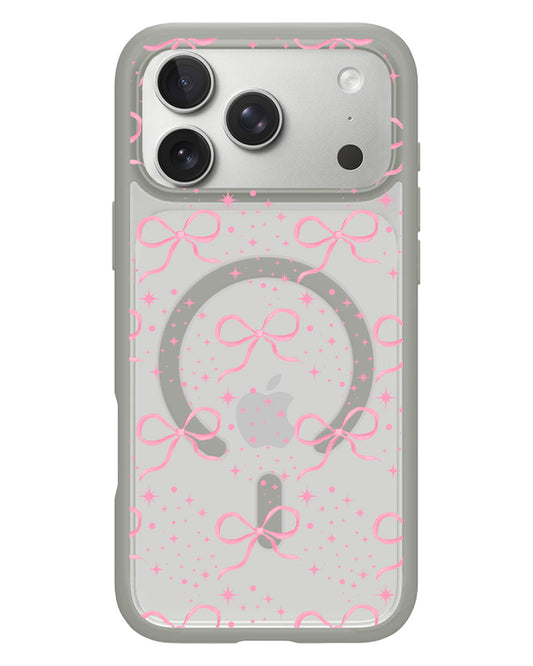 iPhone Rearguard Hybrid - Coquette Glittery Bow