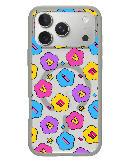 iPhone Rearguard Hybrid - CUSTOM MONOGRAM 3.0 FLOWER PETALS 4.0