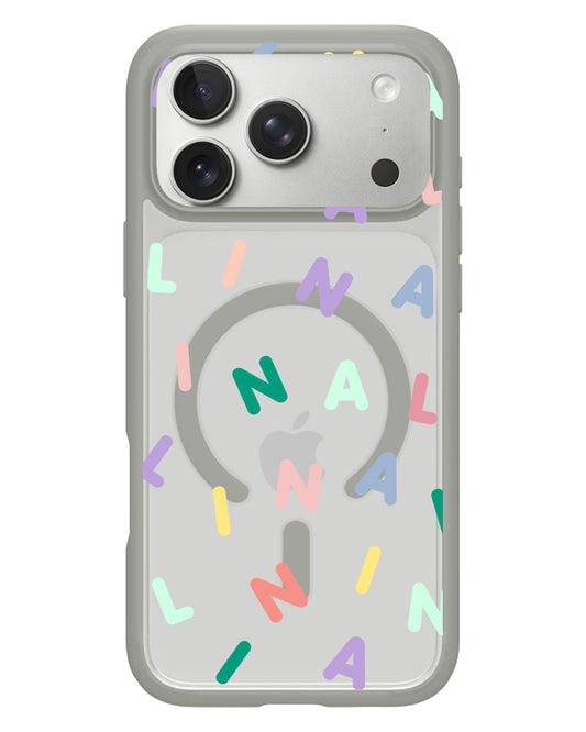 iPhone Rearguard Hybrid - CUSTOM MONOGRAM 2.0 Rainbow