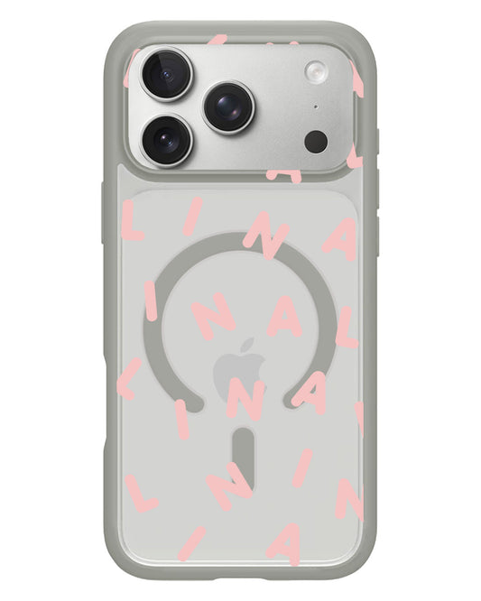 iPhone Rearguard Hybrid - CUSTOM MONOGRAM 2.0 Rosewater