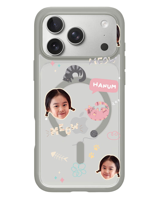 iPhone Rearguard Hybrid - Face Grid Kitty