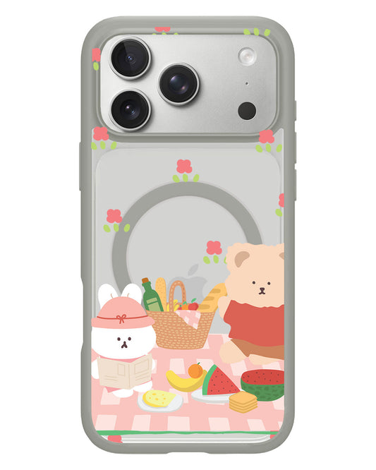 iPhone Rearguard Hybrid - Picnic Bear Pink