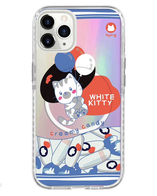 iPhone Rearguard Holo - White Kitty