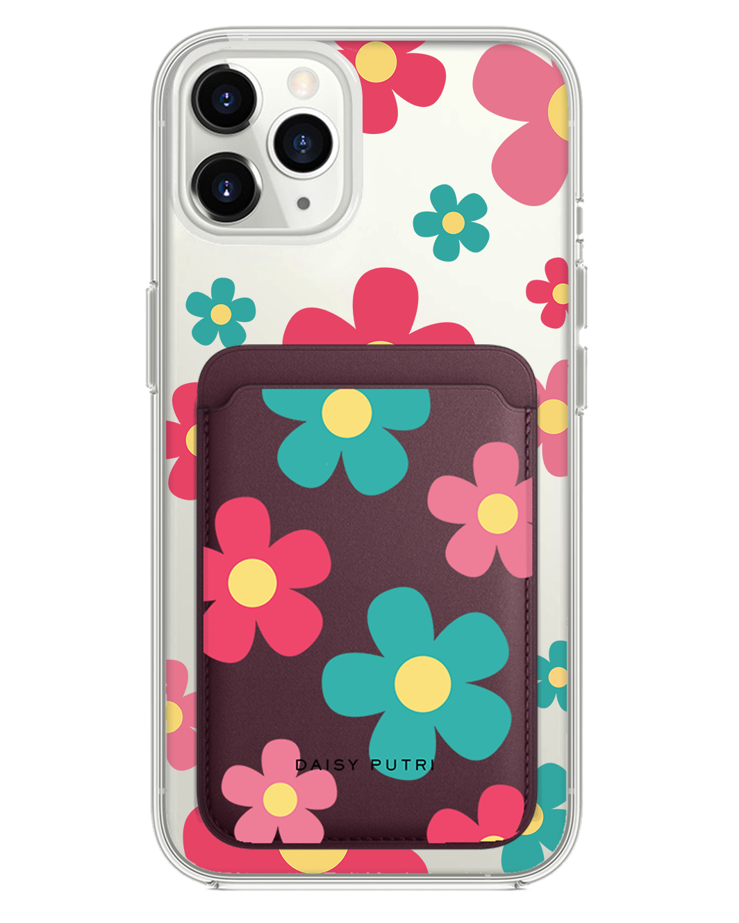 iPhone Magnetic Wallet Case - Daisy Delight 2.0