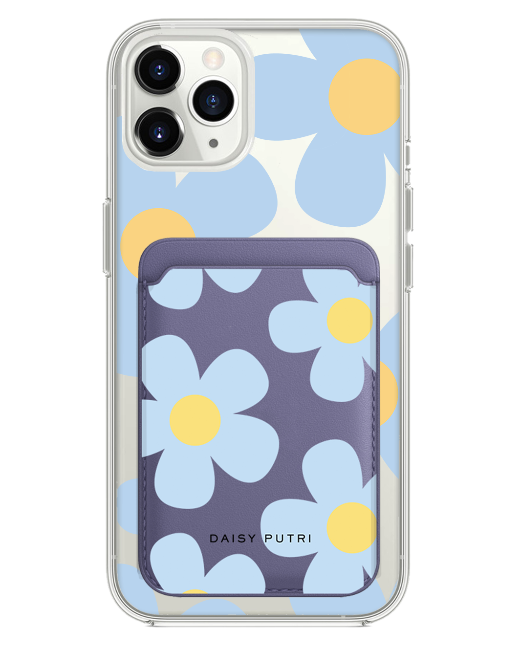 iPhone Magnetic Wallet Case - Daisy Garland