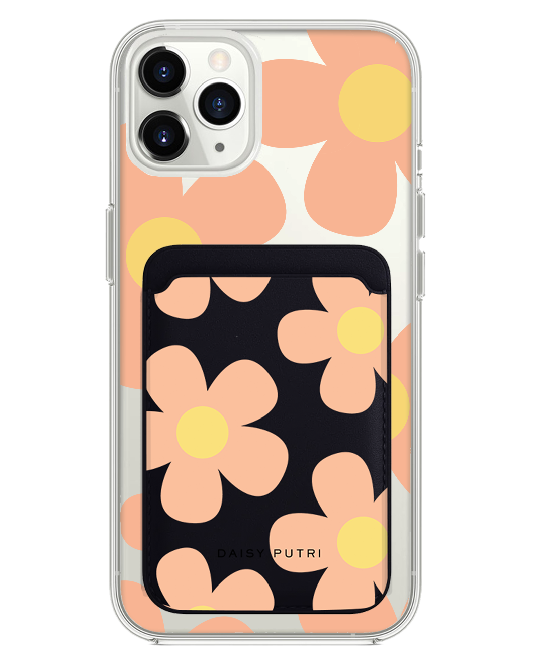 iPhone Magnetic Wallet Case - Daisy Love