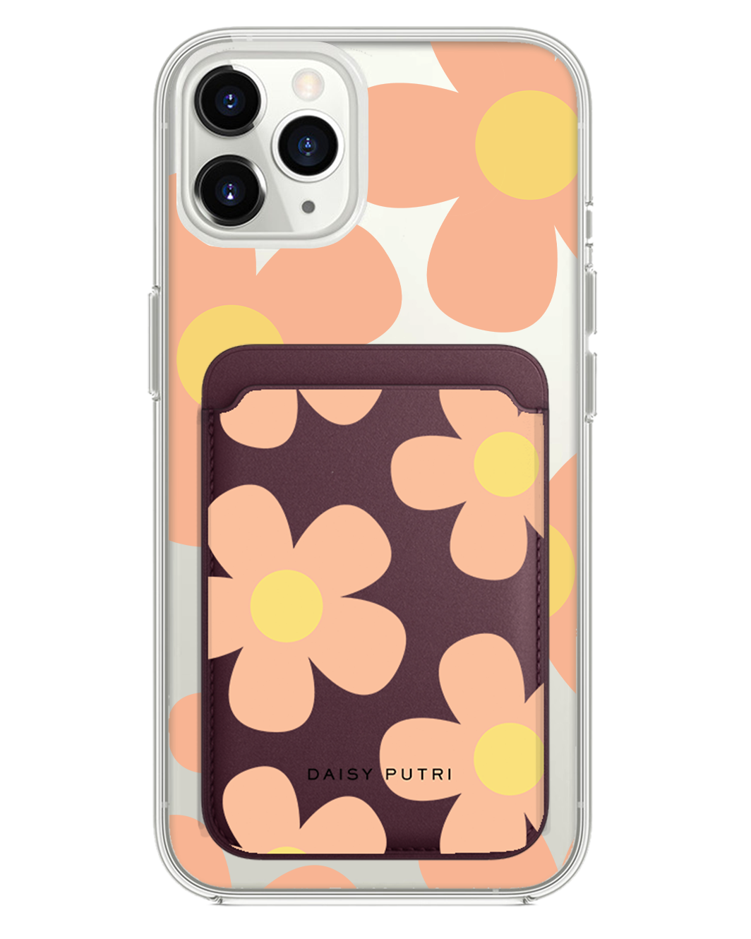 iPhone Magnetic Wallet Case - Daisy Love