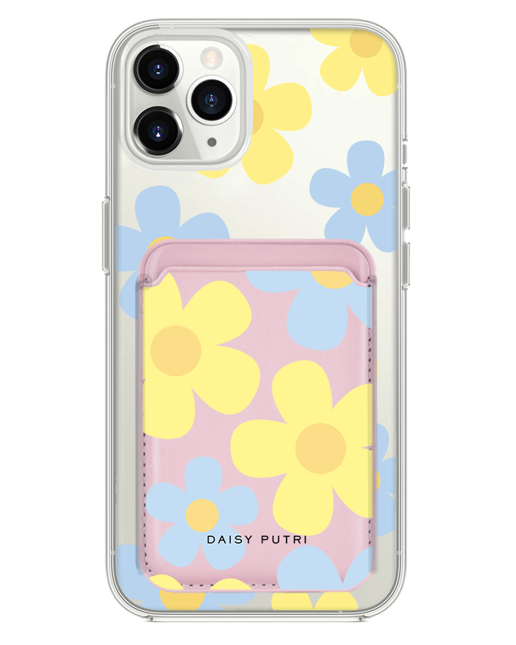 iPhone Magnetic Wallet Case - Daisy Skies
