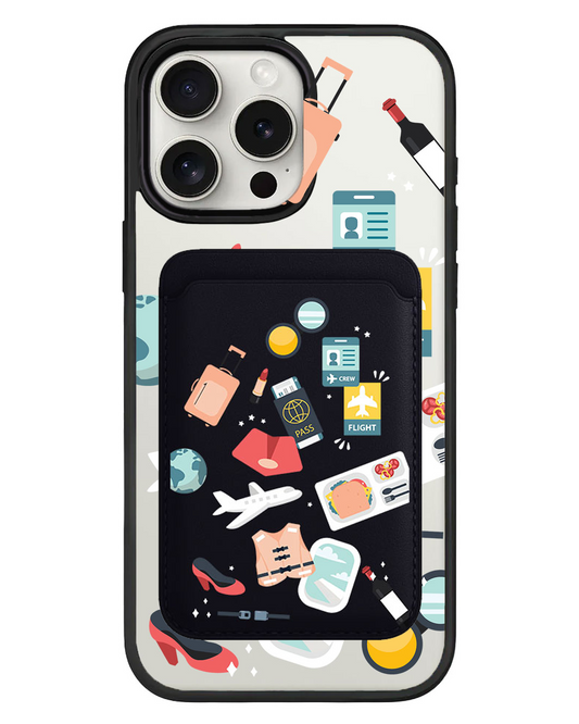 iPhone Magnetic Wallet Case - Stewardess or Flight Attendant