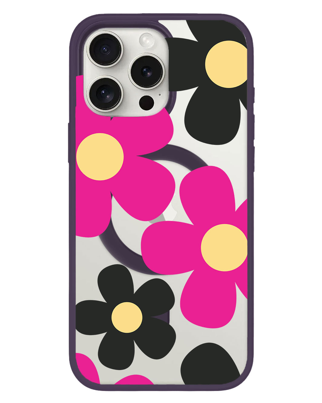 iPhone Rearguard Hybrid - Daisy Hot Pink