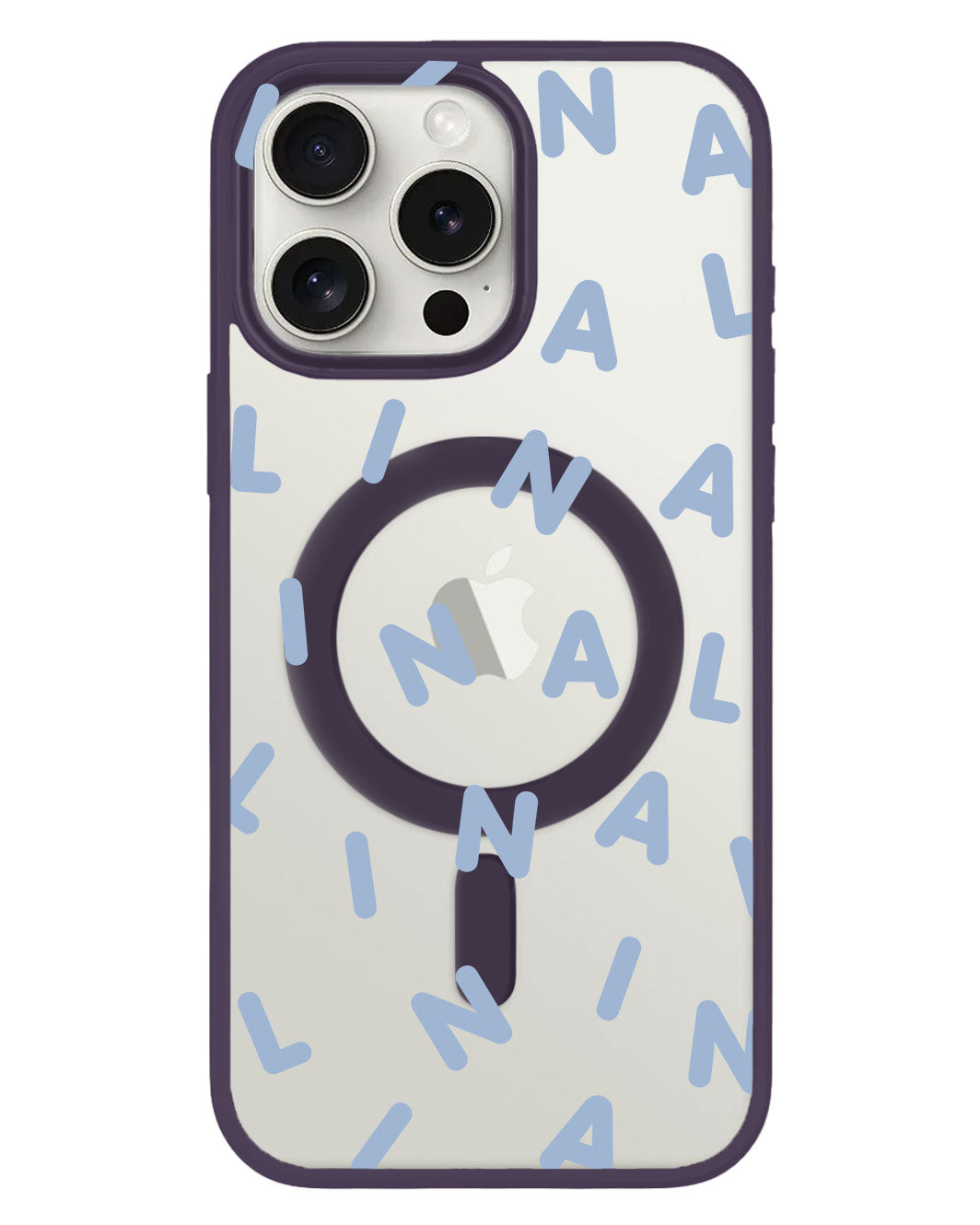 iPhone Rearguard Hybrid - CUSTOM Monogram 2.0 Pastel Blue