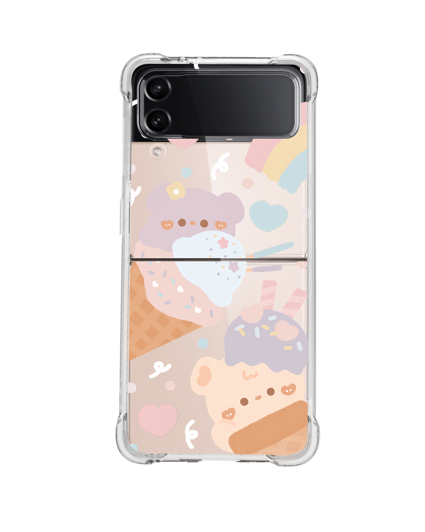 Android Flip / Fold Rearguard Hybrid - Ice Cream For Teddy