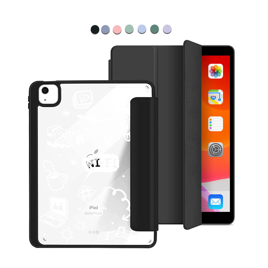 iPad Acrylic Flipcover - Social White