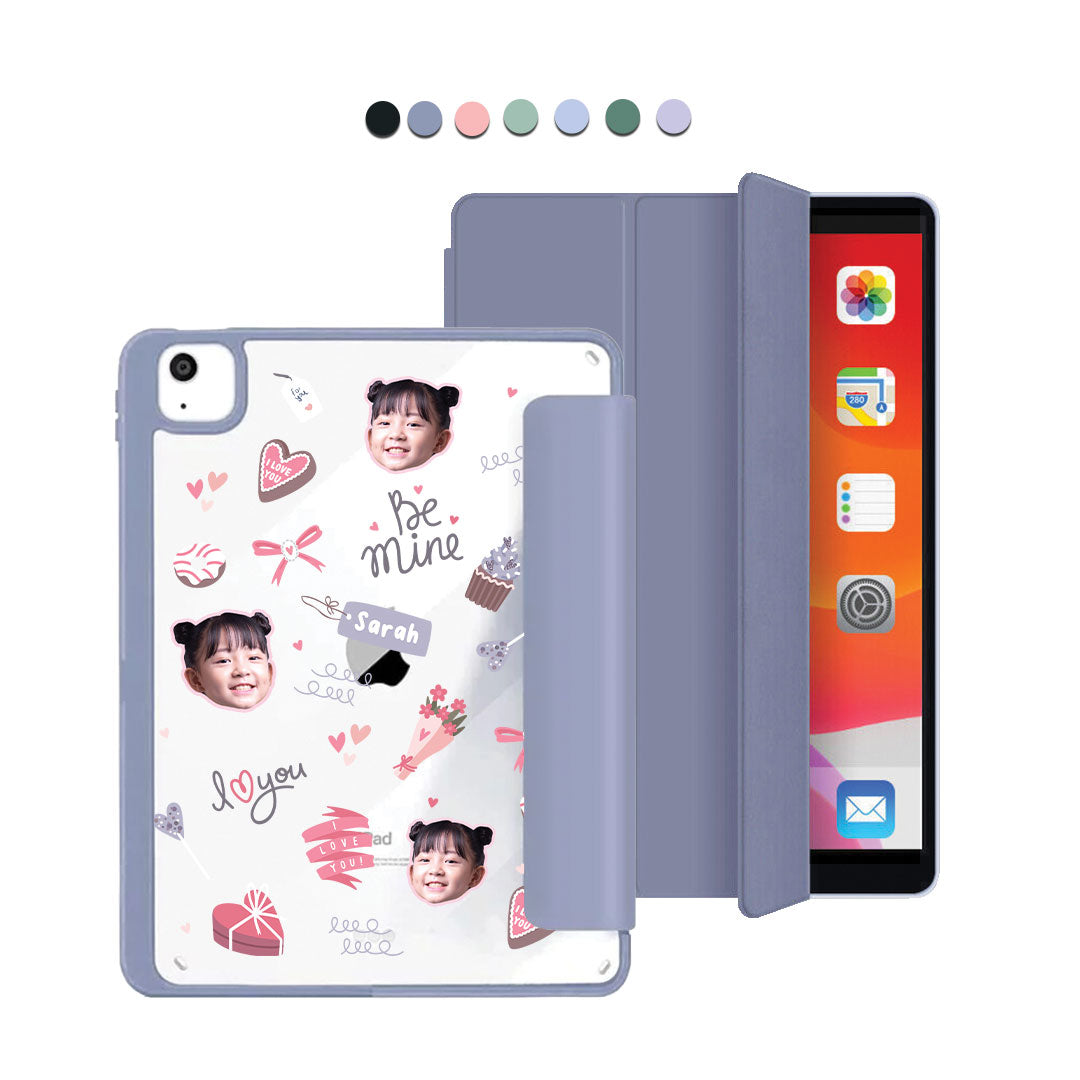 iPad Acrylic Flipcover - Face Grid Lovely