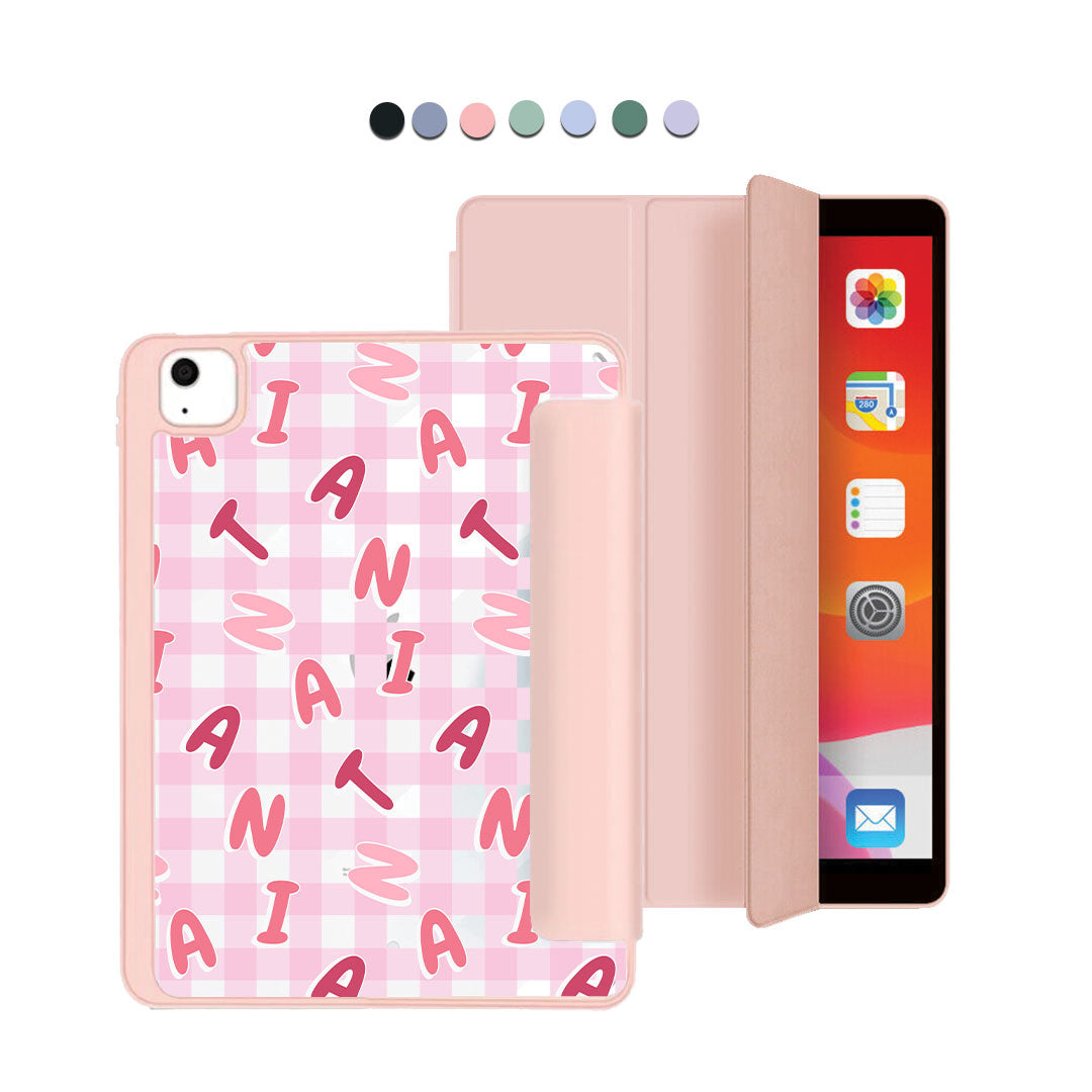 iPad Acrylic Flipcover - CUSTOM MONOGRAM 3.0 Checkered 1.0