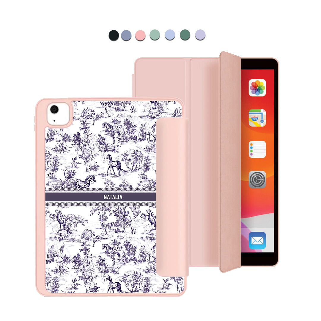 iPad Acrylic Flipcover - Toile du Juoy Horse