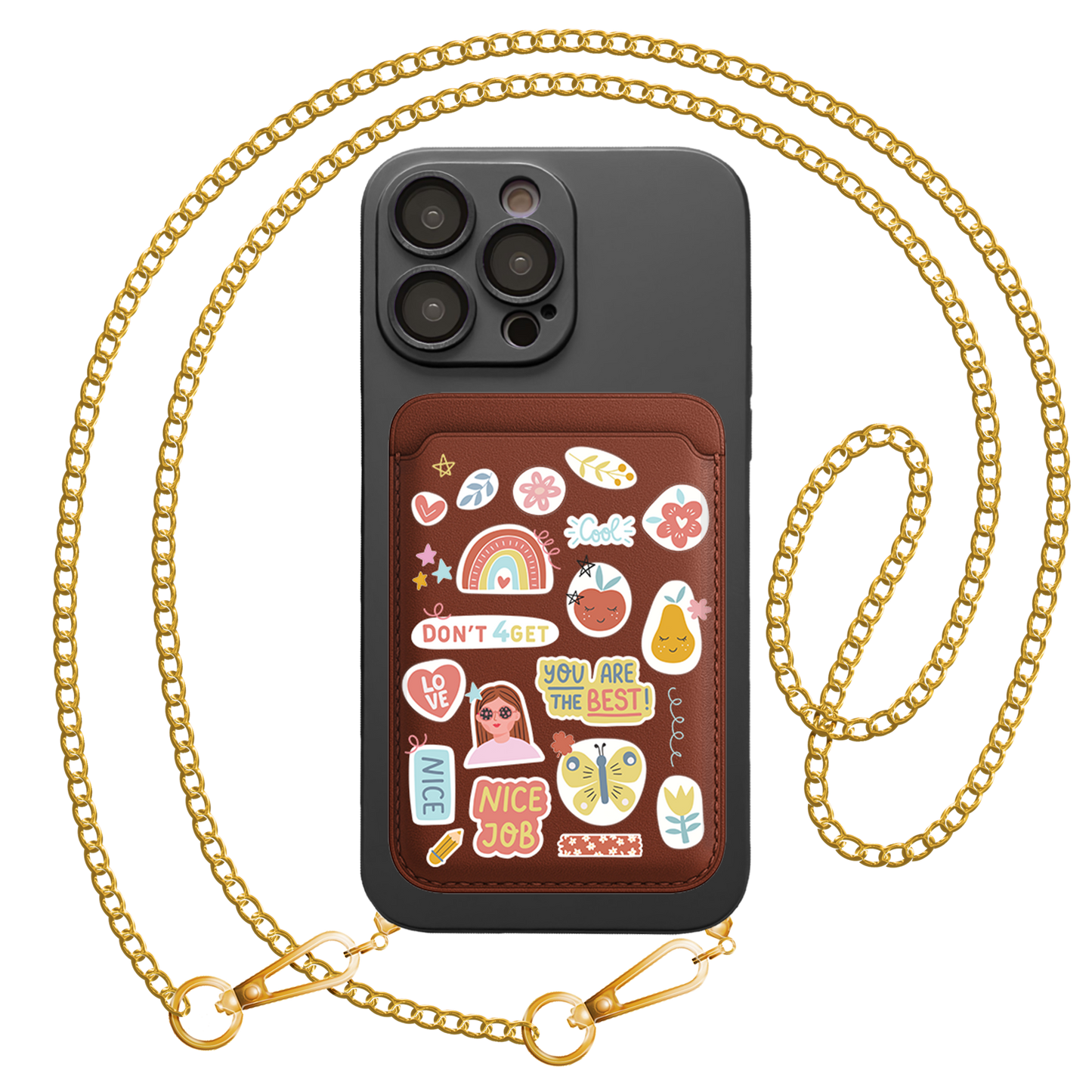 iPhone Magnetic Wallet Silicone Case - You are The Best 1.0