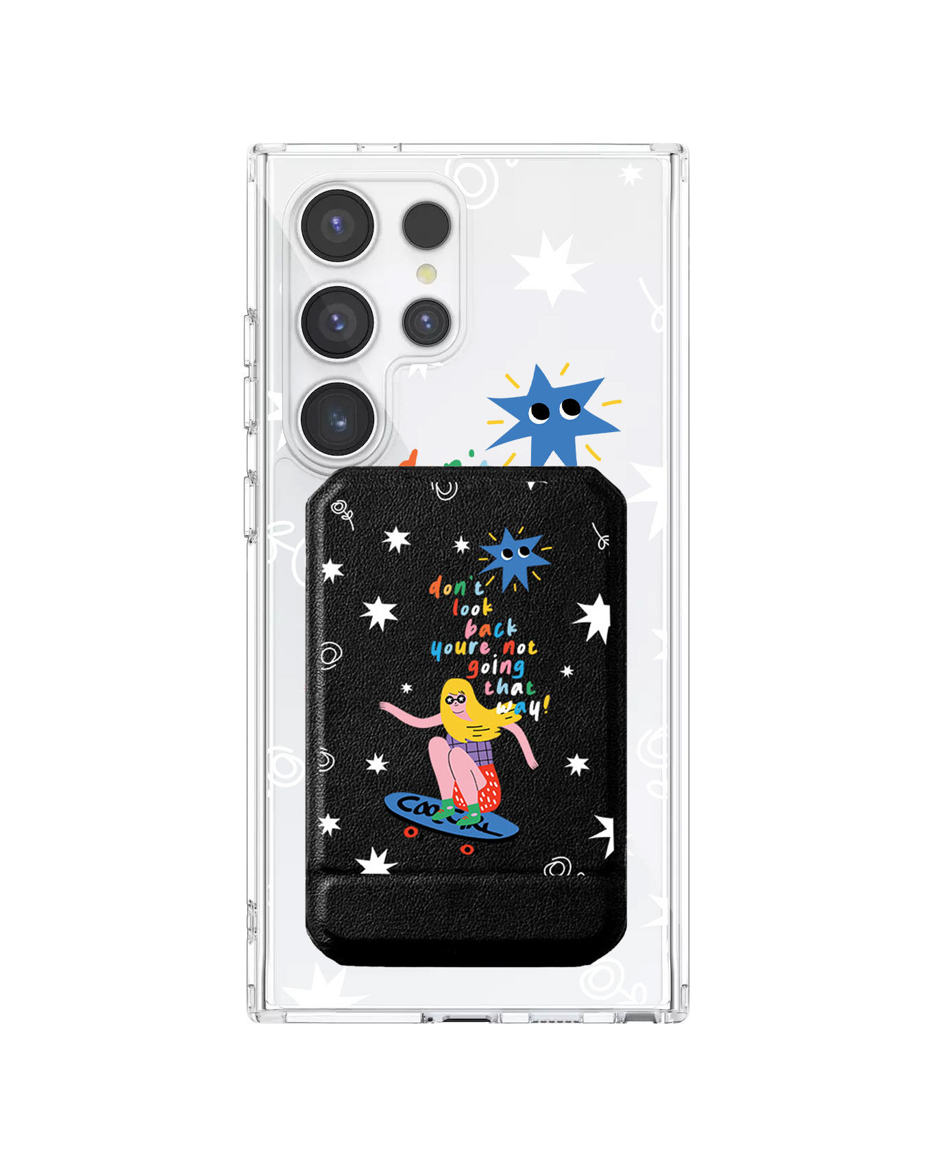 Android Magnetic Multifold Wallet - Keep Moving