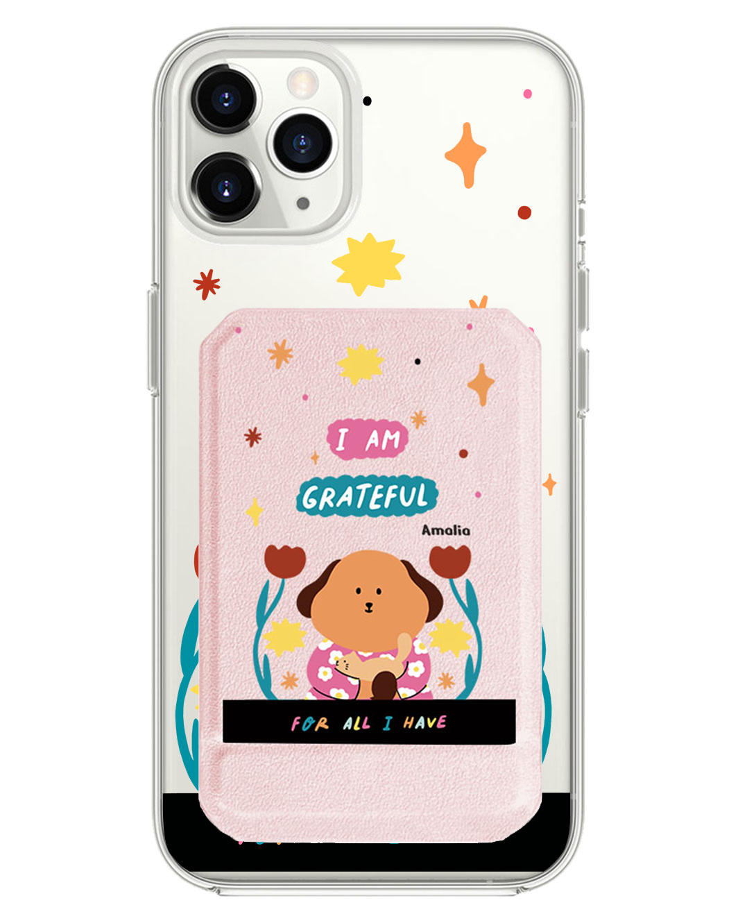 iPhone Magnetic Multifold Wallet - Kiku and The Cat