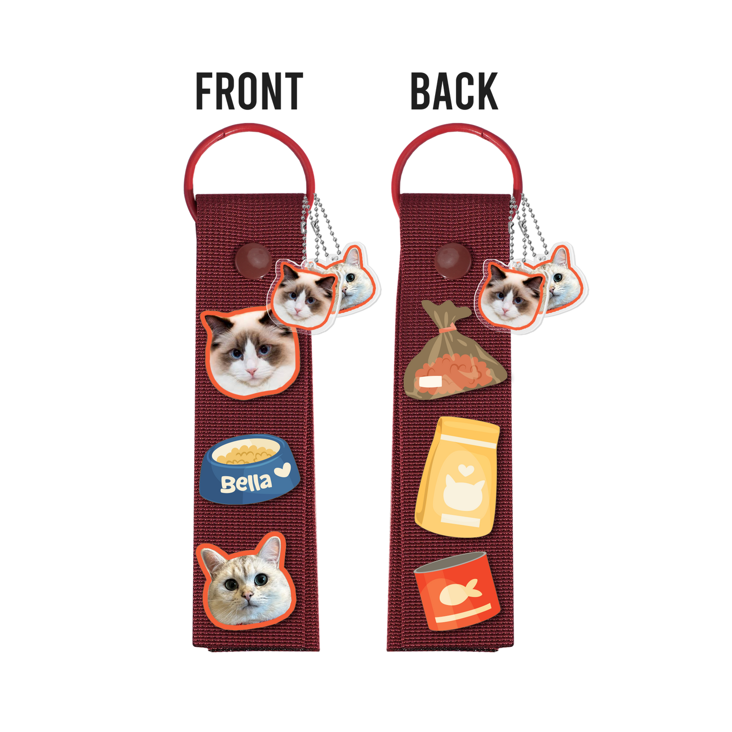 Patch Keychain - Pet Grid Kitty Adventure