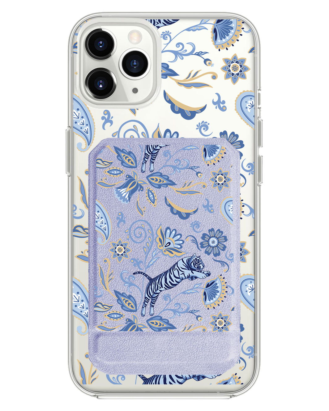 iPhone Magnetic Multifold Wallet - Tiger & Florals 1.0