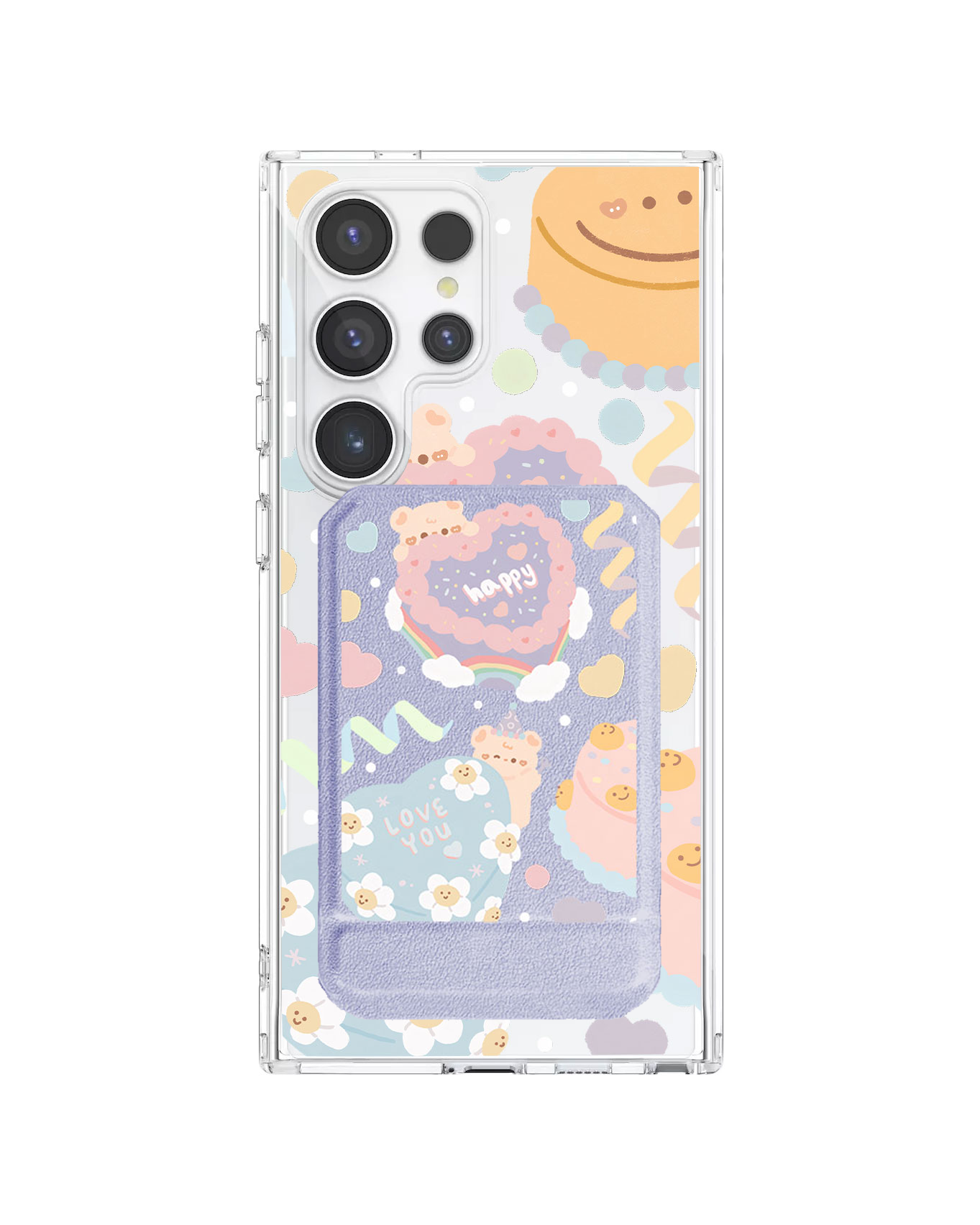 Android Magnetic Multifold Wallet - Cake Party