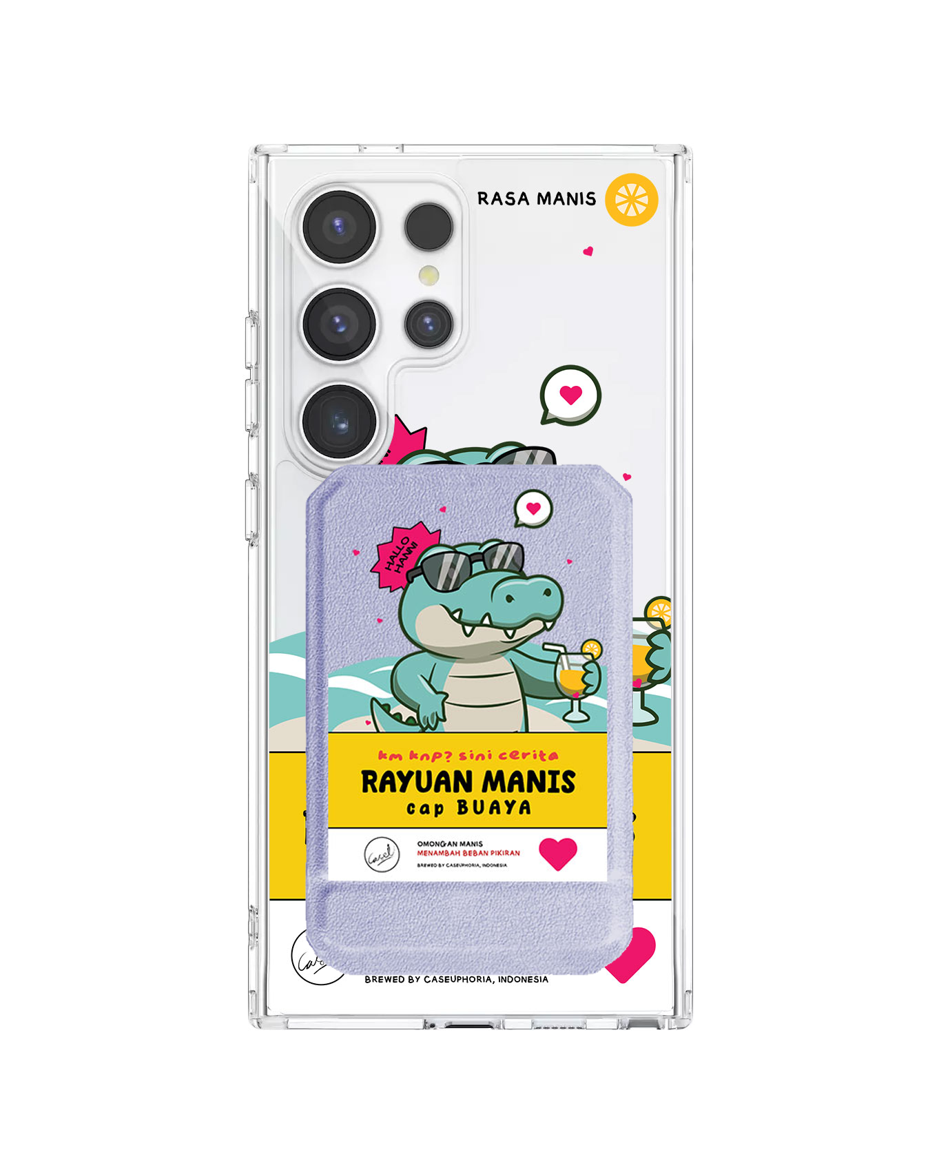 Android Magnetic Multifold Wallet - Cap Buaya