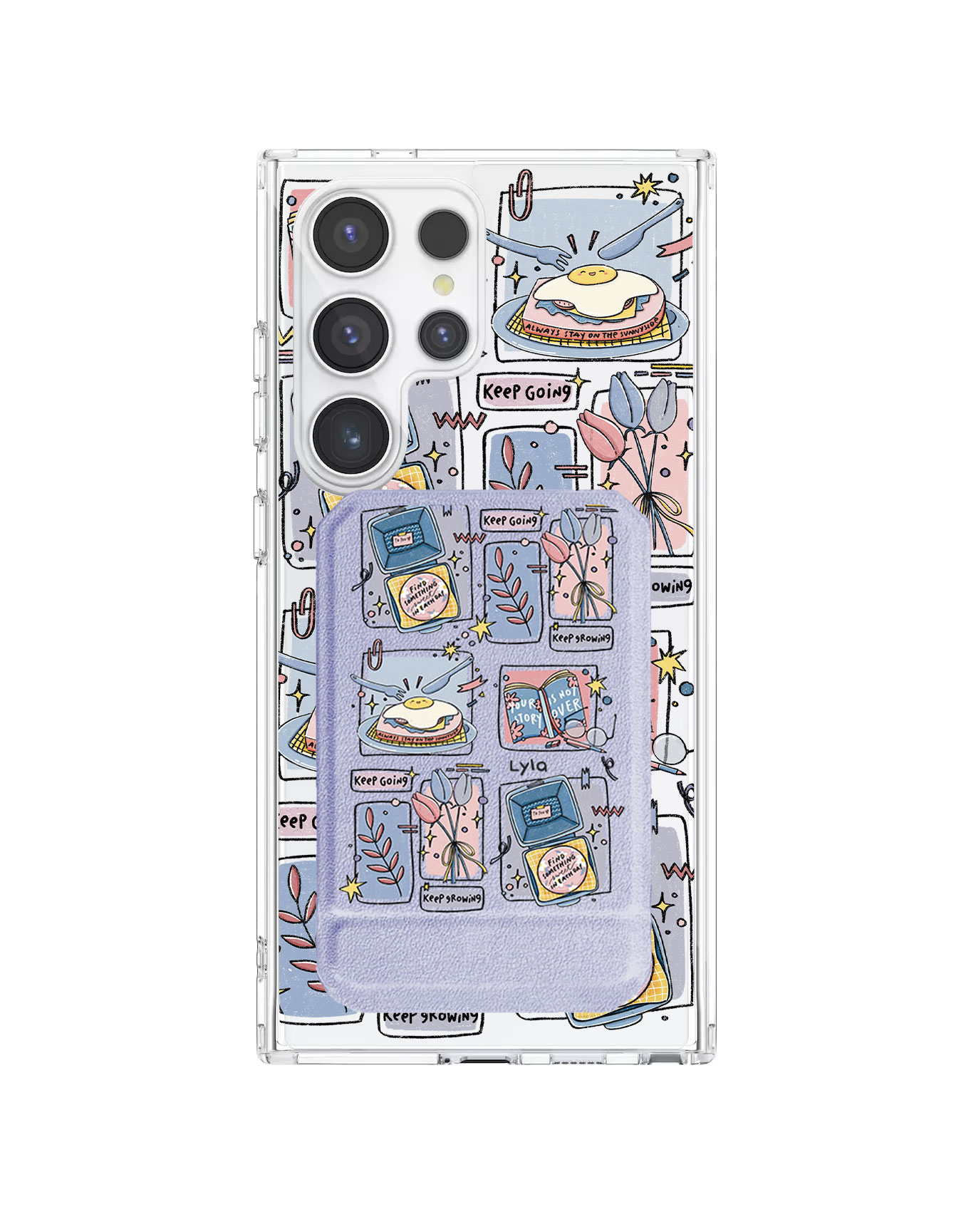 Android Magnetic Multifold Wallet - Grow (Sunnysidearteau)