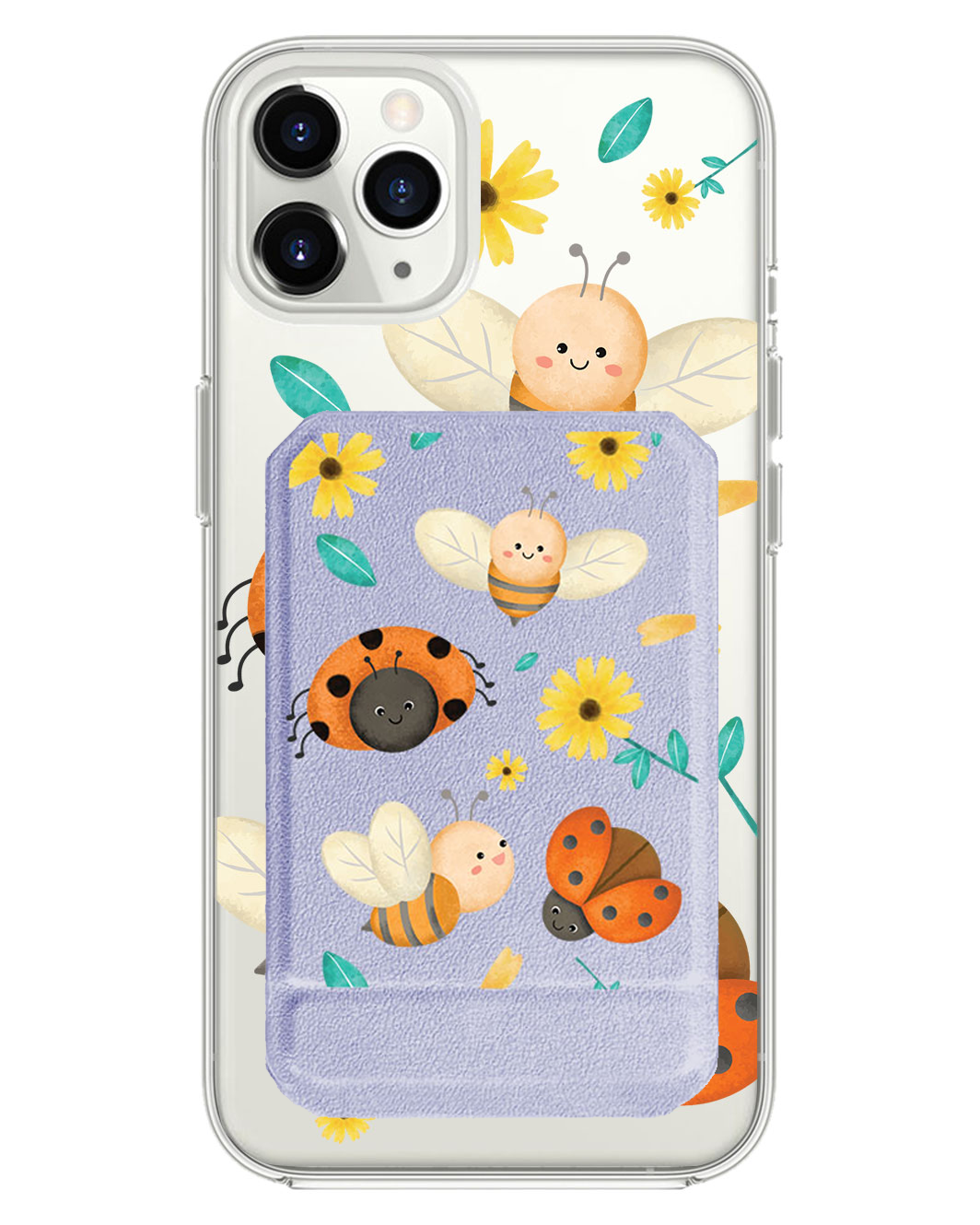 iPhone Magnetic Multifold Wallet - Lady Bug & Bee