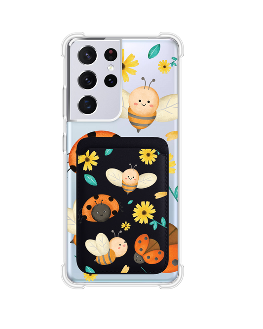 Android Magnetic Wallet Case - Lady Bug & Bee