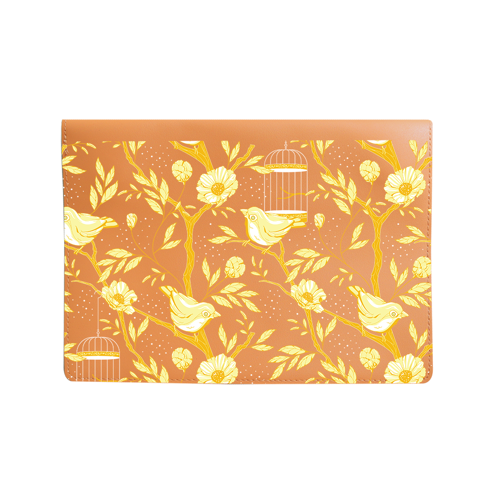 Vegan Leather Sleeve - Lovebird Monochrome 2.0