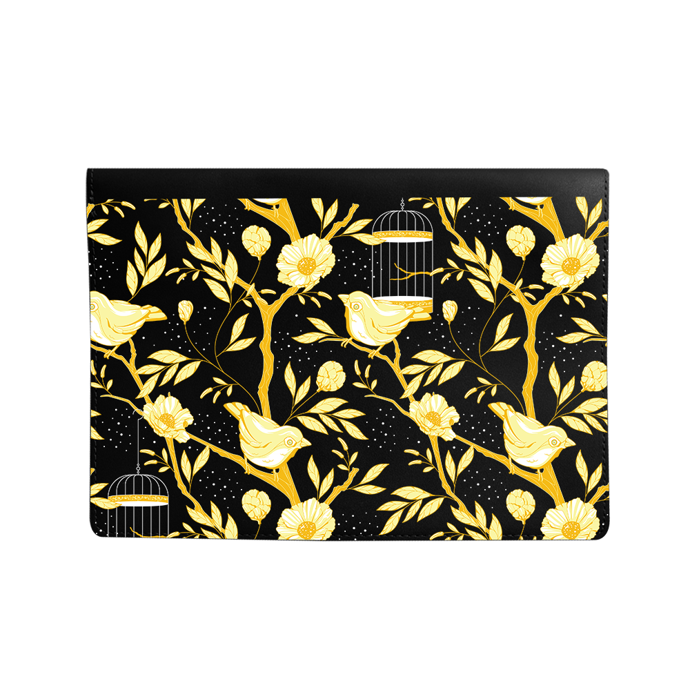 Vegan Leather Sleeve - Lovebird Monochrome 2.0