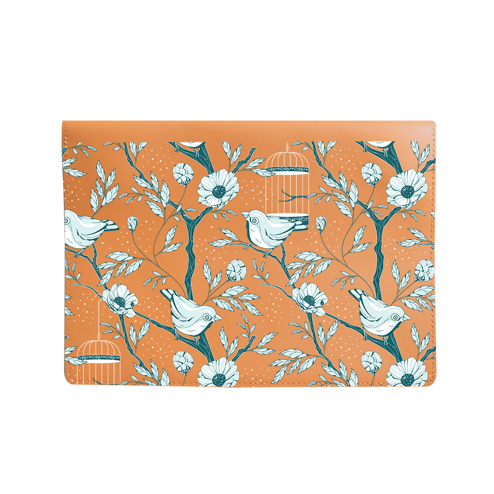 Vegan Leather Sleeve - Lovebird Monochrome 6.0