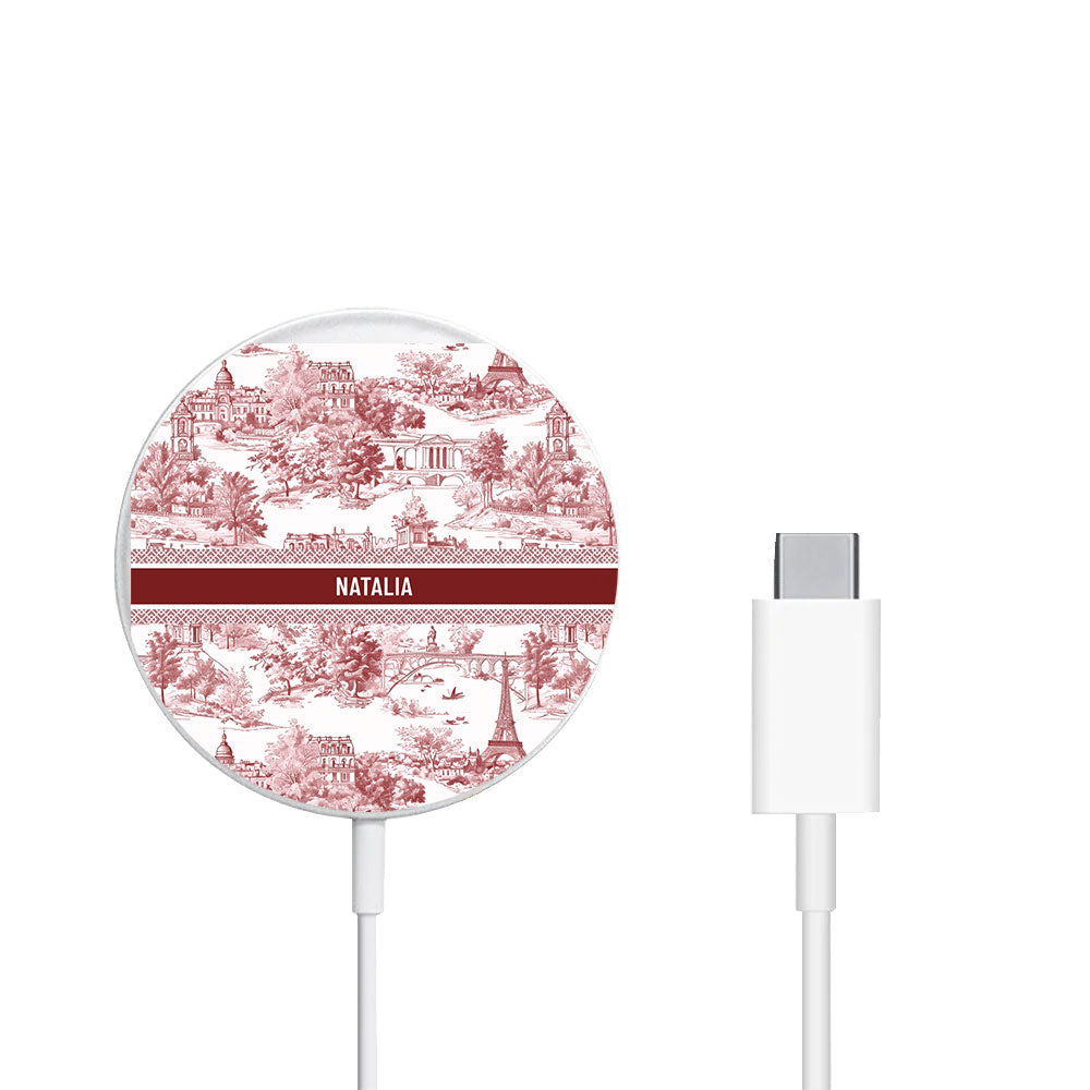 Magnetic Wireless Charger - Toile du Juoy City