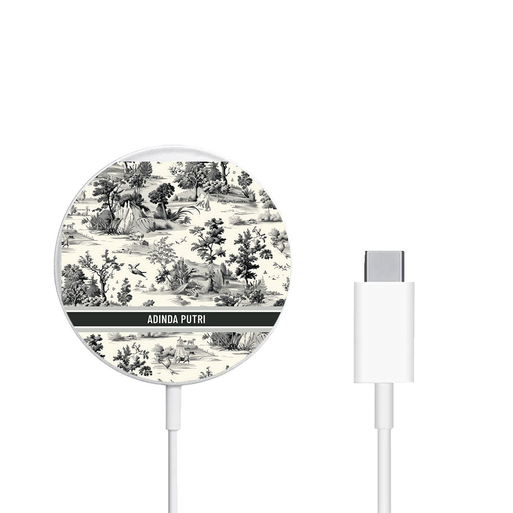 Magnetic Wireless Charger - Toile du Juoy Faune