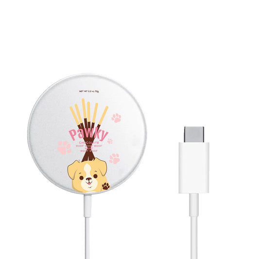 Magnetic Wireless Charger - Pink Blossom