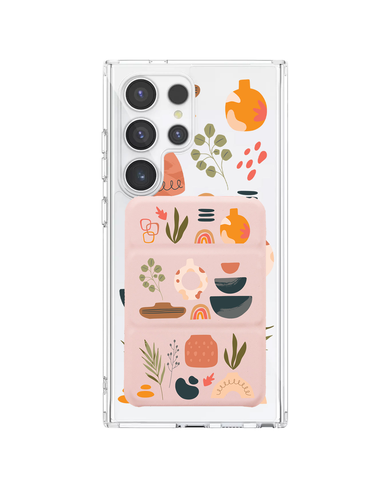Android Magnetic Trifold Wallet Case - Minimalist