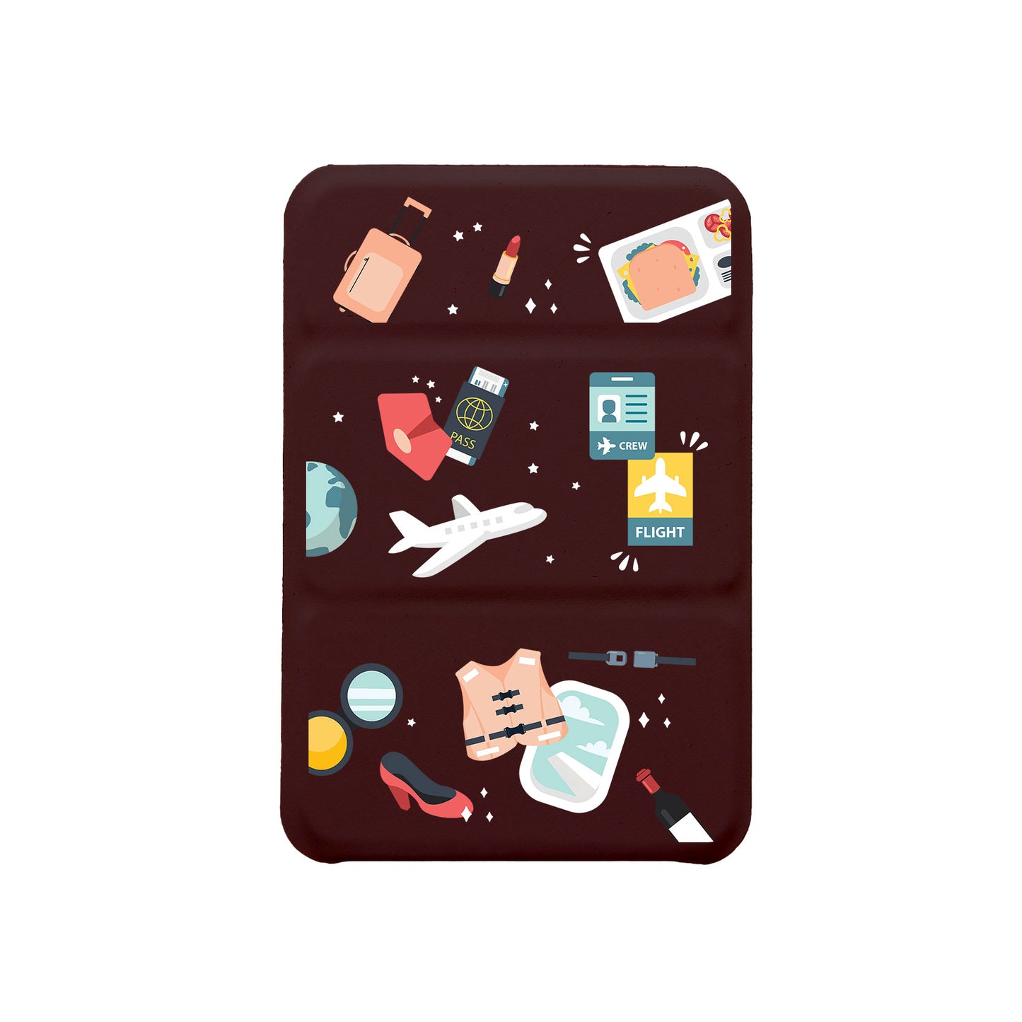 iPhone Magnetic Trifold Wallet Case - Stewardess or Flight Attendant