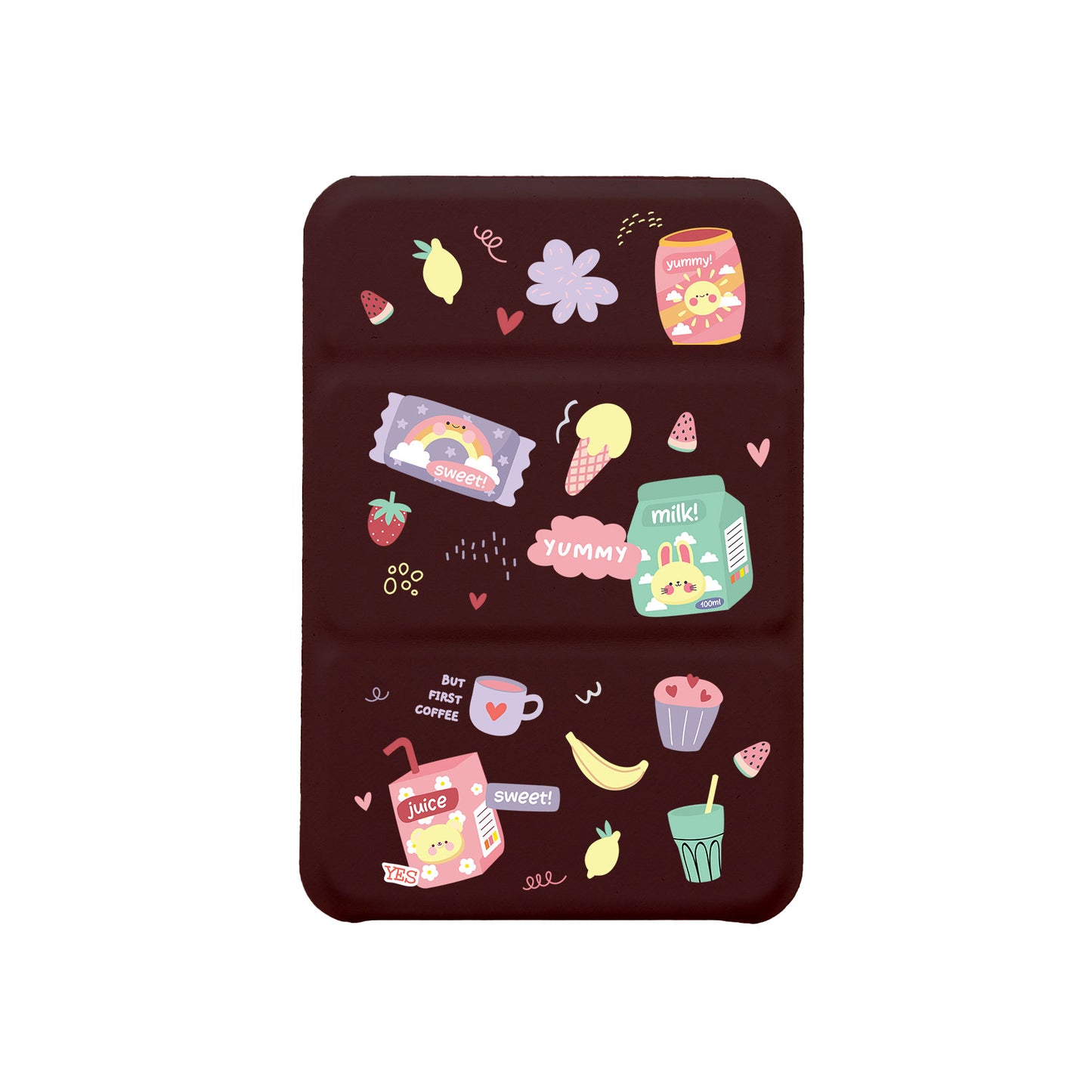 iPhone Magnetic Trifold Wallet Case - Sweet Yummy