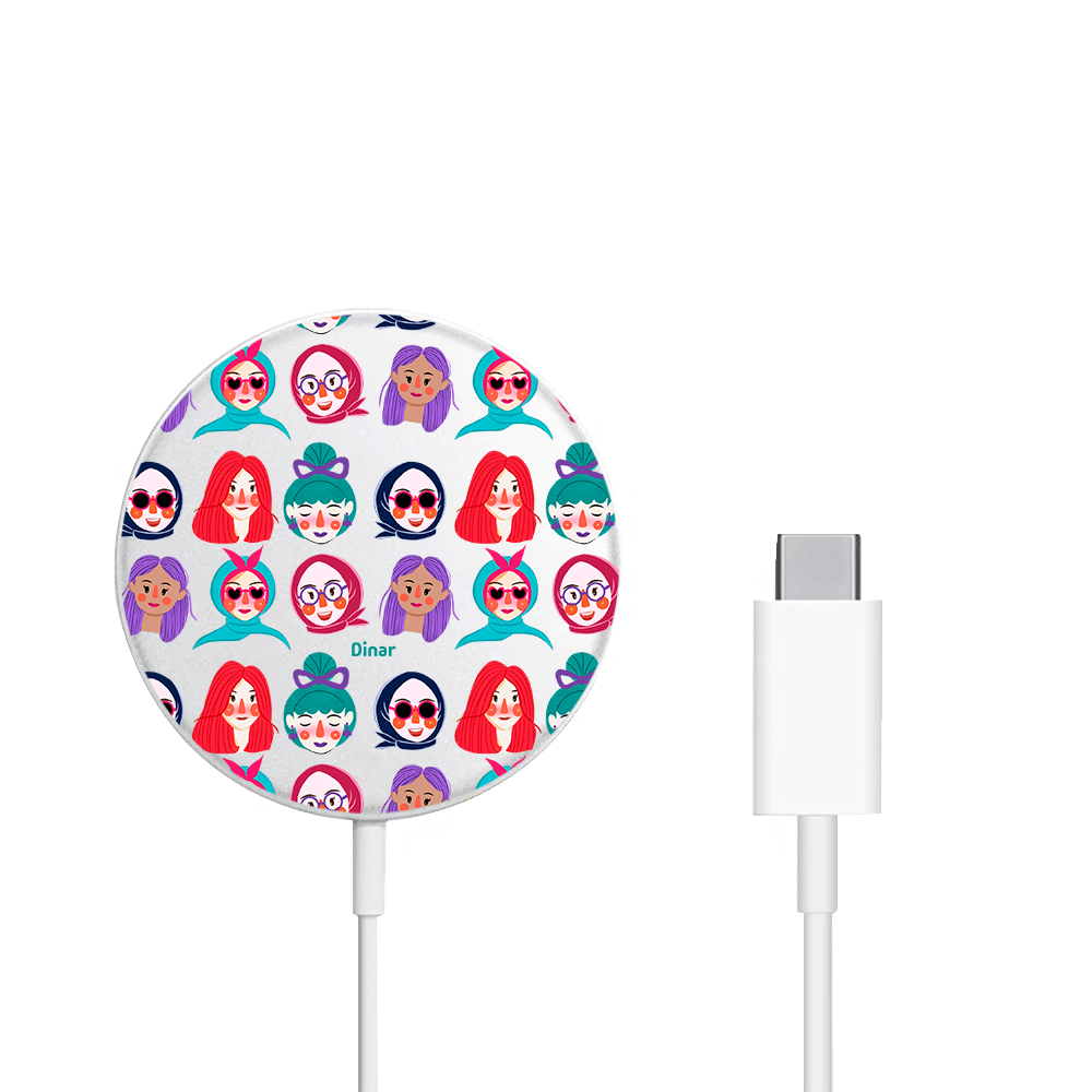 Magnetic Wireless Charger - Cute Sweety Faces