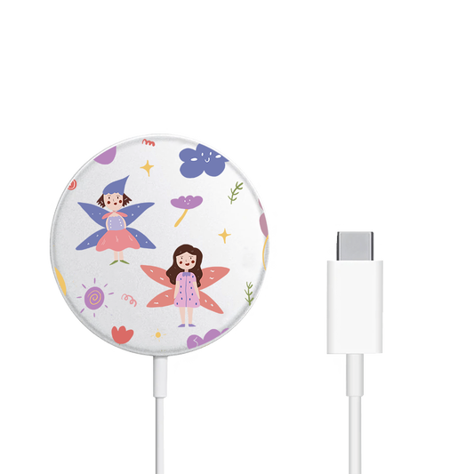 Magnetic Wireless Charger - Fairy Pattern