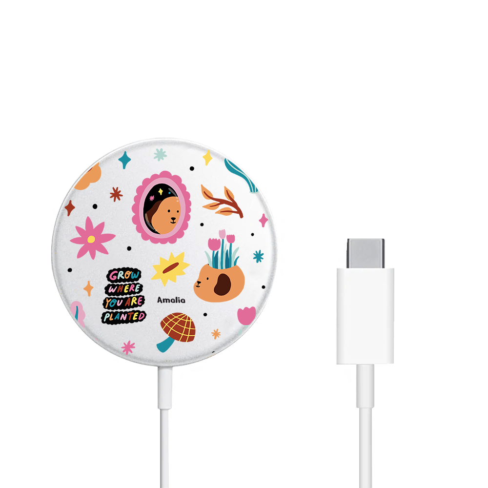 Magnetic Wireless Charger - Grow and Bloom