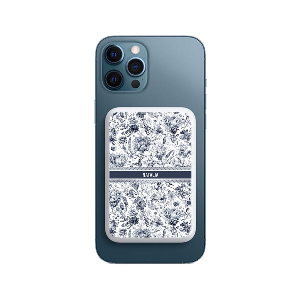 Magnetic Wireless Powerbank - Toile du Juoy Botanica