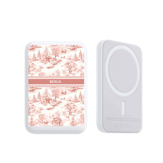 Magnetic Wireless Powerbank - Toile du Juoy Country Side