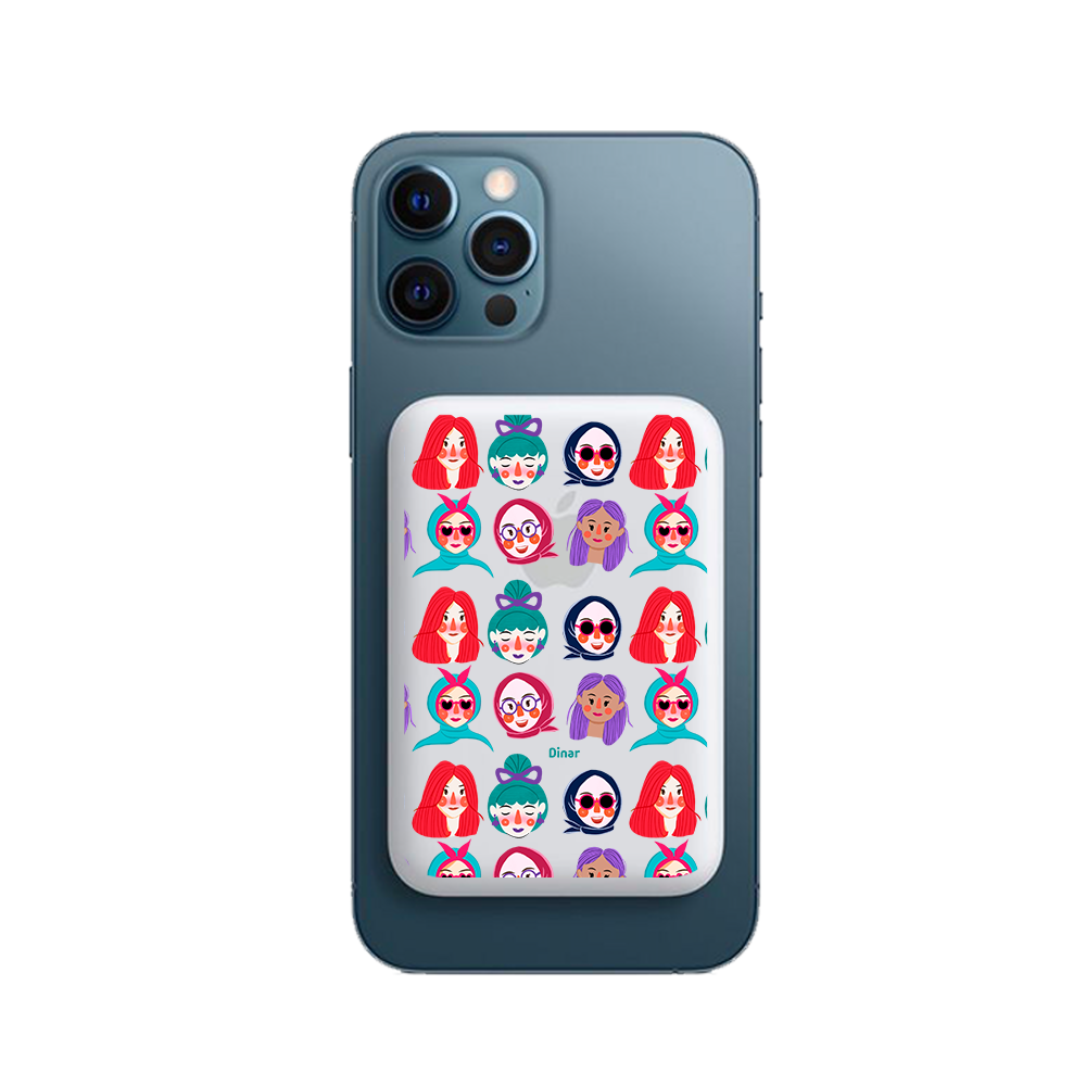 Magnetic Wireless Powerbank - Cute Sweety Faces