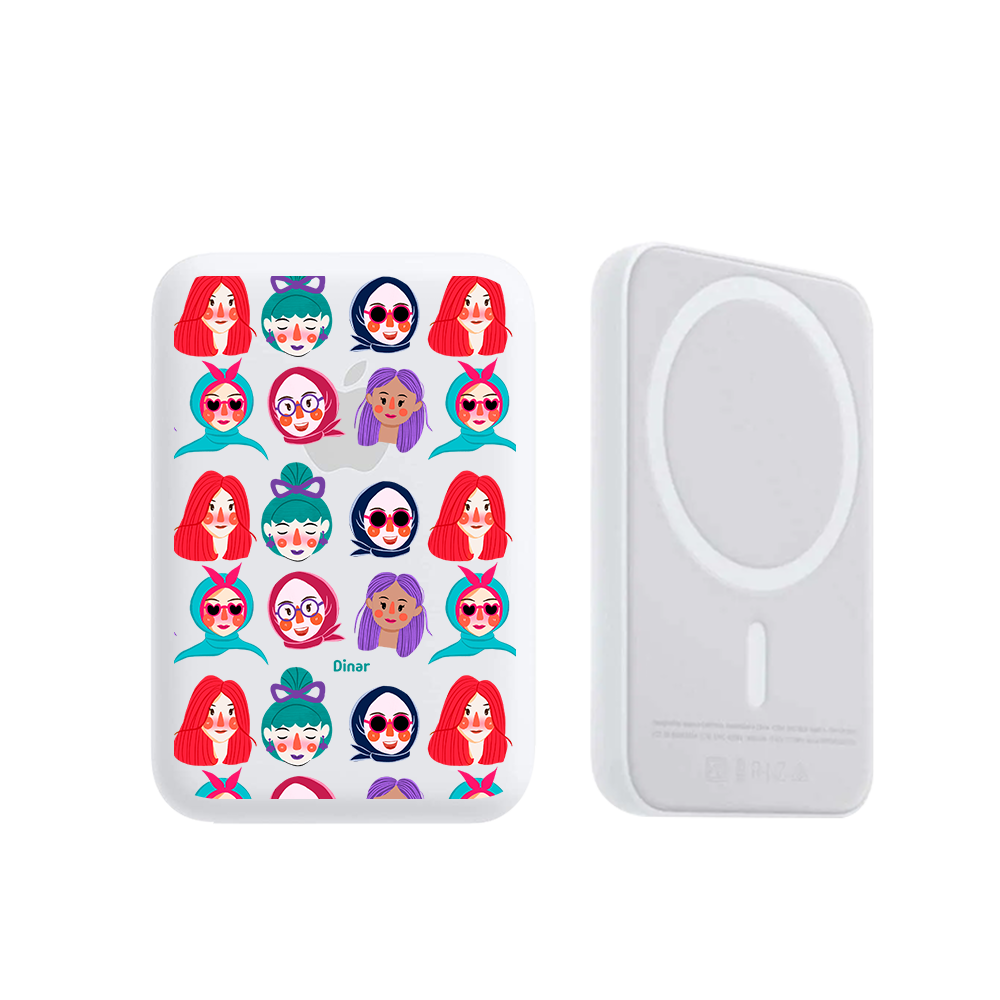 Magnetic Wireless Powerbank - Cute Sweety Faces