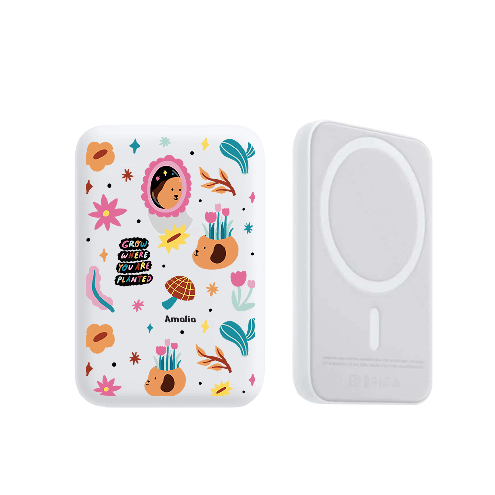 Magnetic Wireless Powerbank - Grow and Bloom