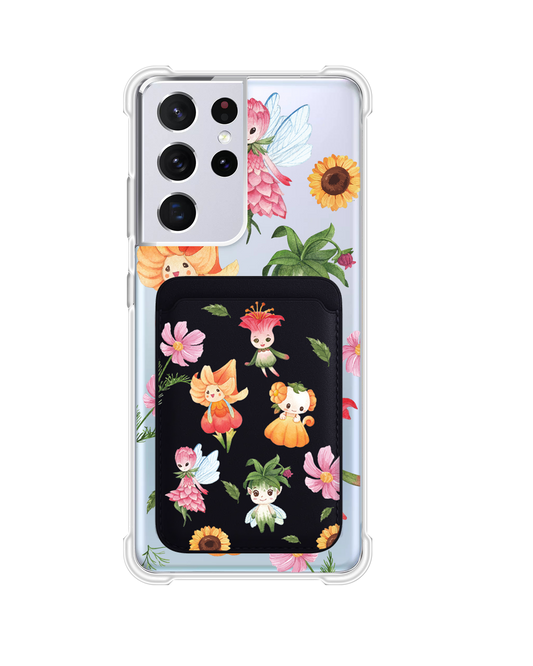 Android Magnetic Wallet Case - Magical Garden