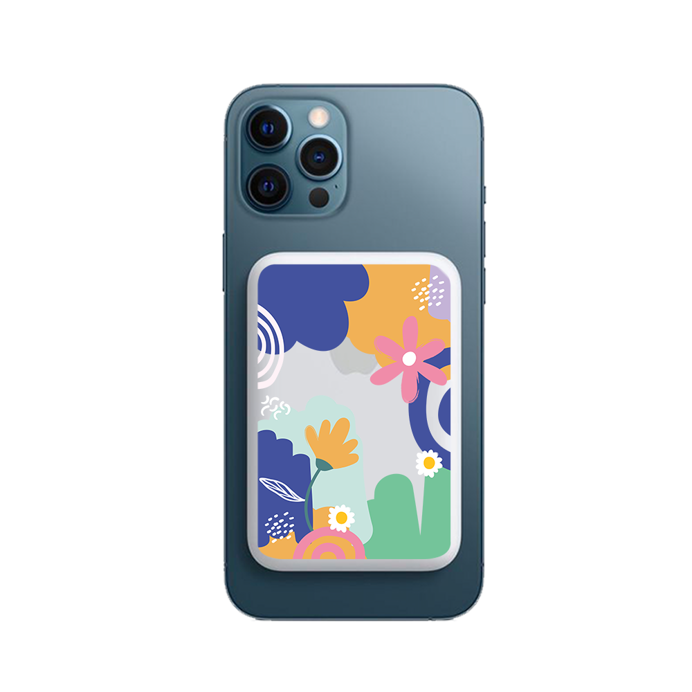 Magnetic Wireless Powerbank - Abstract Flower 1.0