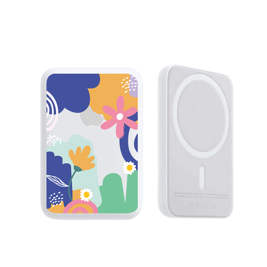 Magnetic Wireless Powerbank - Abstract Flower 1.0